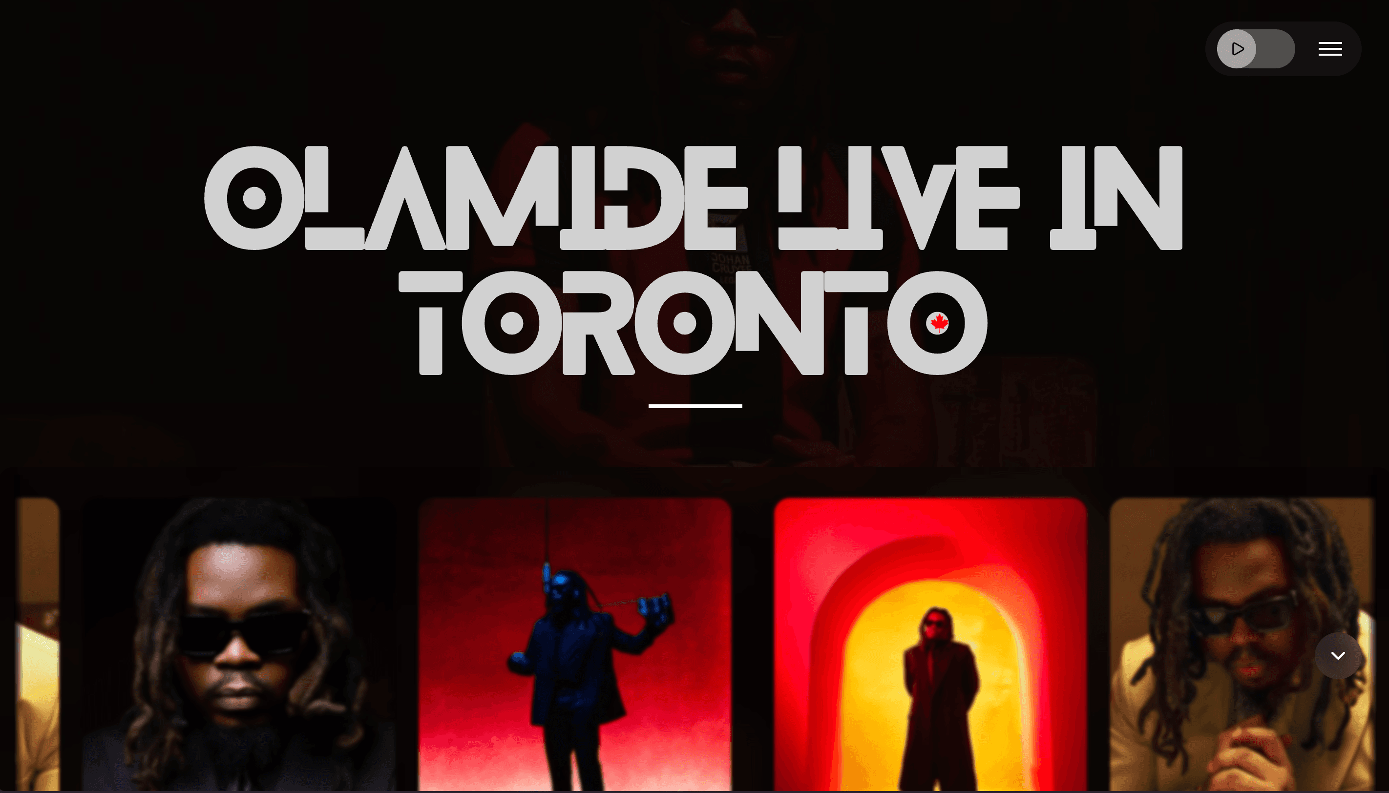 Olamide's Tour Website